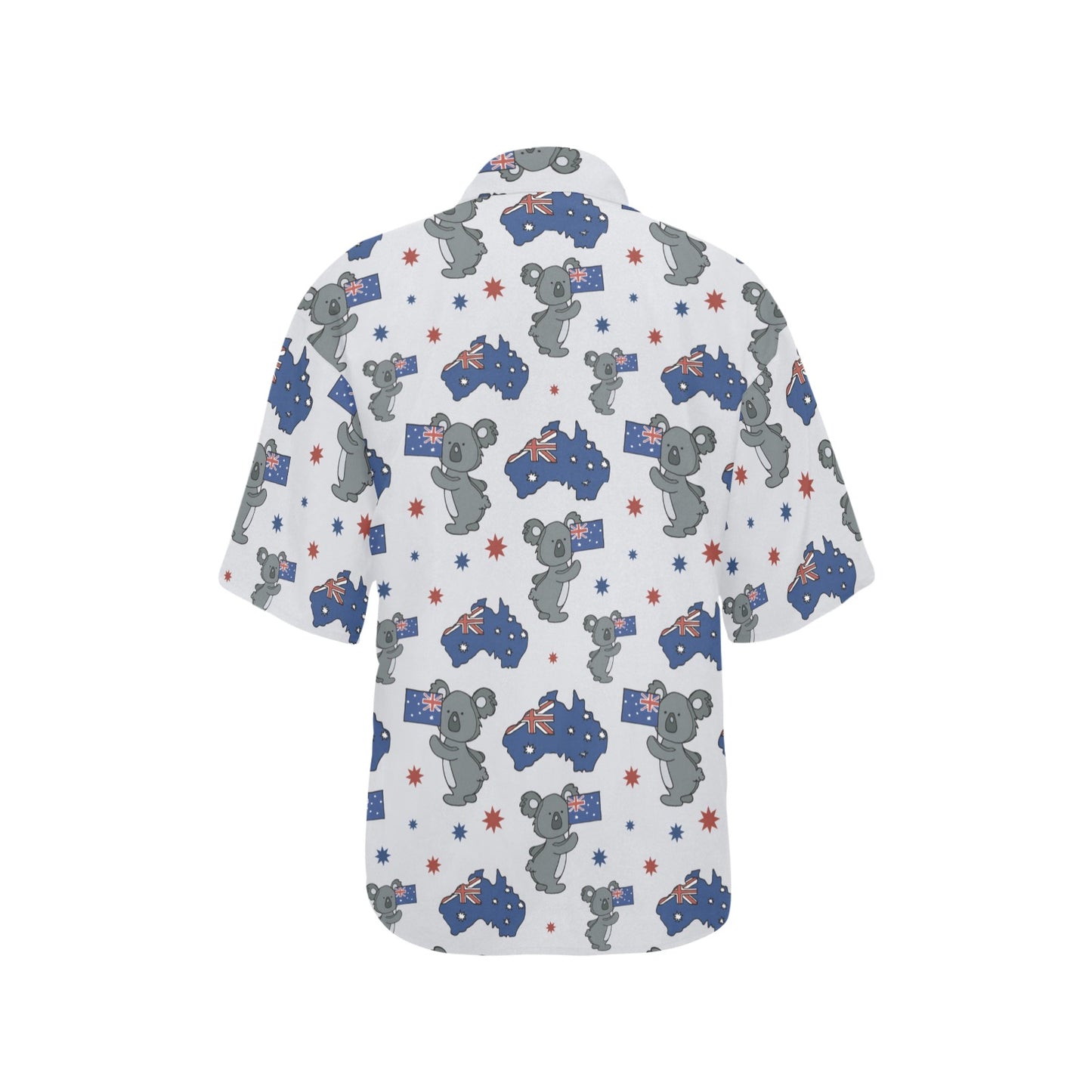 Koala Australia Day Themed Design Women's Hawaiian Shirt