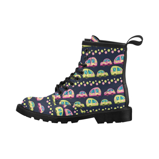 Camper Cute Camping Design No 3 Print Women's Boots