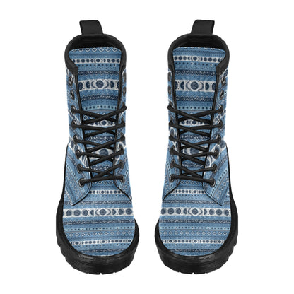 Sun Moon Pattern Print Design LKS306 Women's Boots
