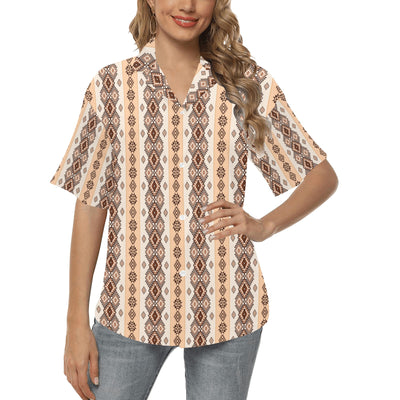 Native Classic Pattern Print Women's Hawaiian Shirt