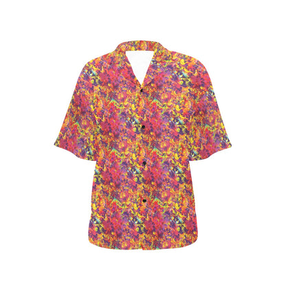 Splatter Print Design LKS303 Women's Hawaiian Shirt