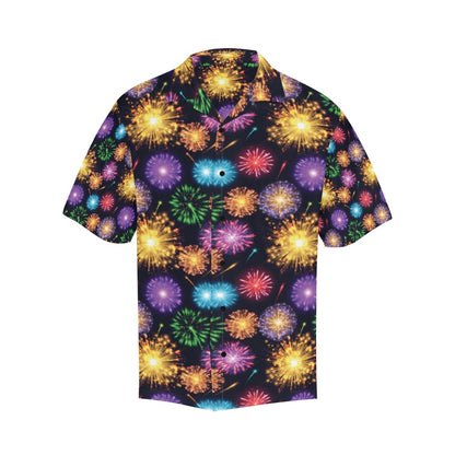 Firework Print Design LKS305 Men's Hawaiian Shirt