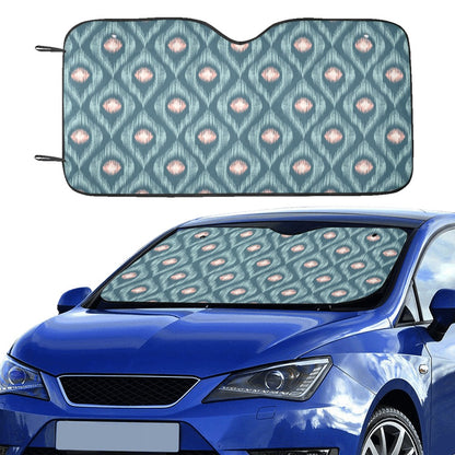 Ikat Print Design LKS402 Car front Windshield Sun Shade