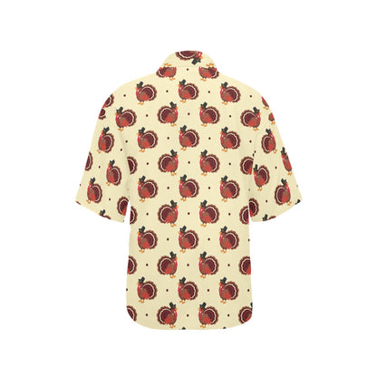 Thanksgiving Print Design LKS3010 Women's Hawaiian Shirt