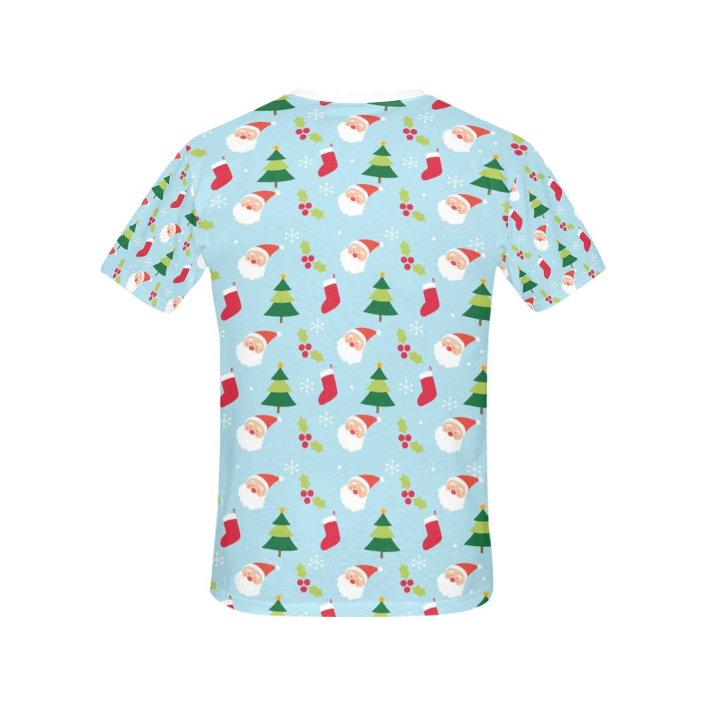 Santa Themed Print Design LKS301 Women's  T-shirt