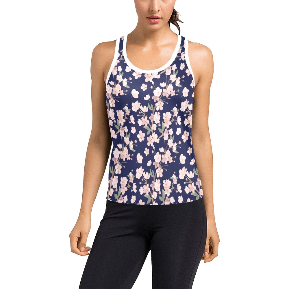 Sakura Print Design LKS301 Women's Racerback Tank Top