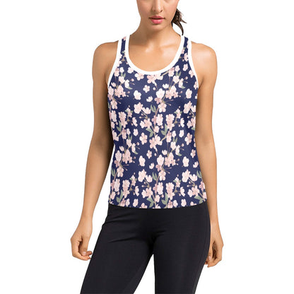 Sakura Print Design LKS301 Women's Racerback Tank Top