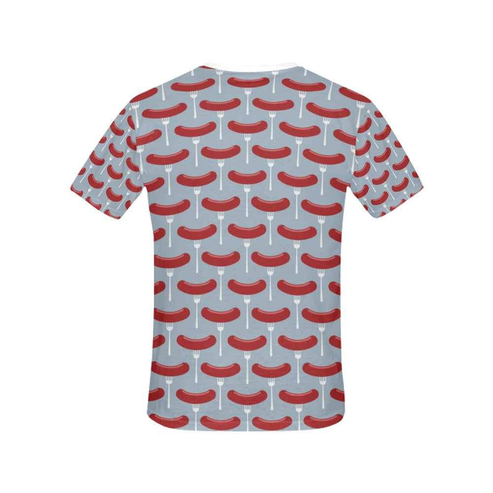 Sausage Print Design LKS301 Women's  T-shirt