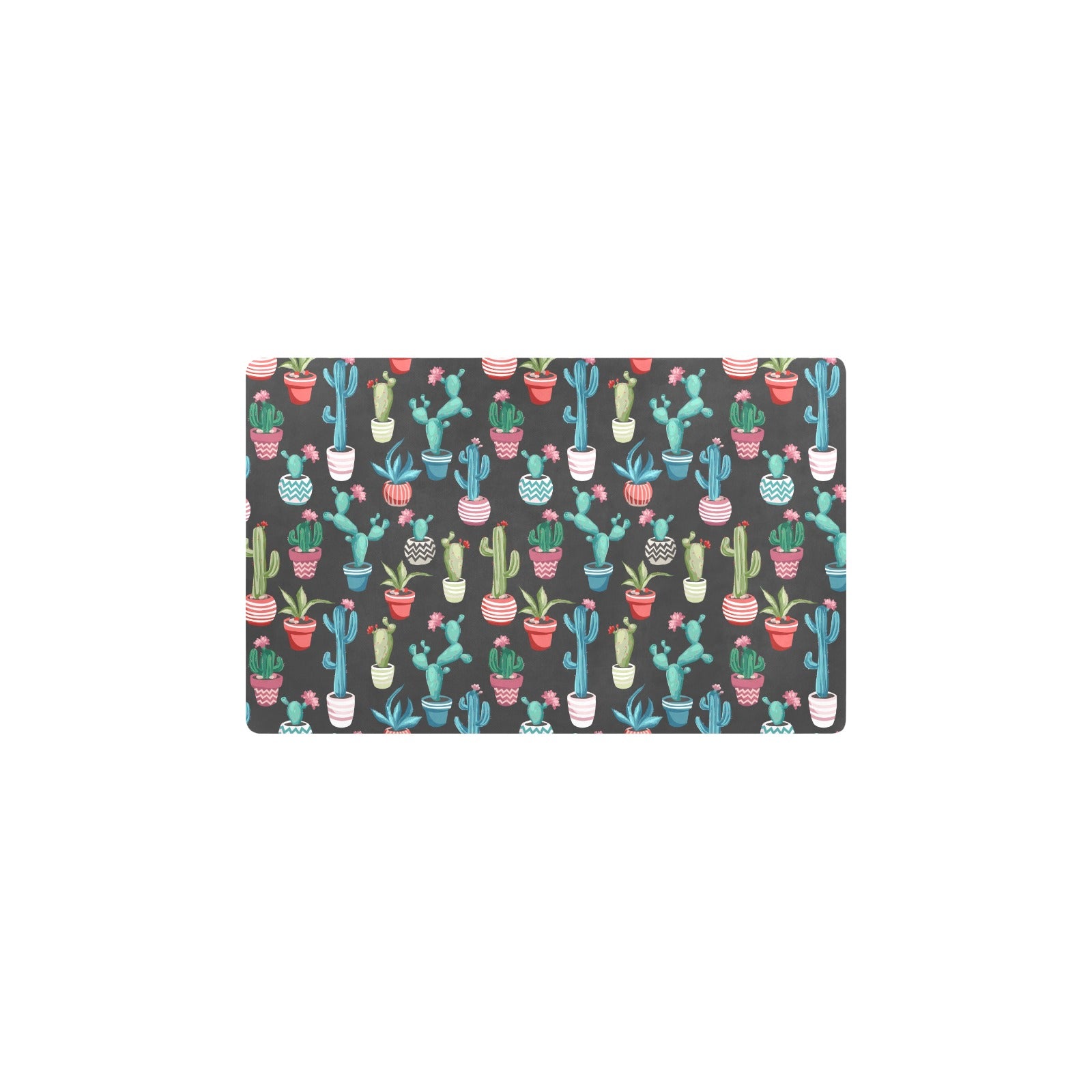 Cactus Pattern Print Design 02 Kitchen Mat