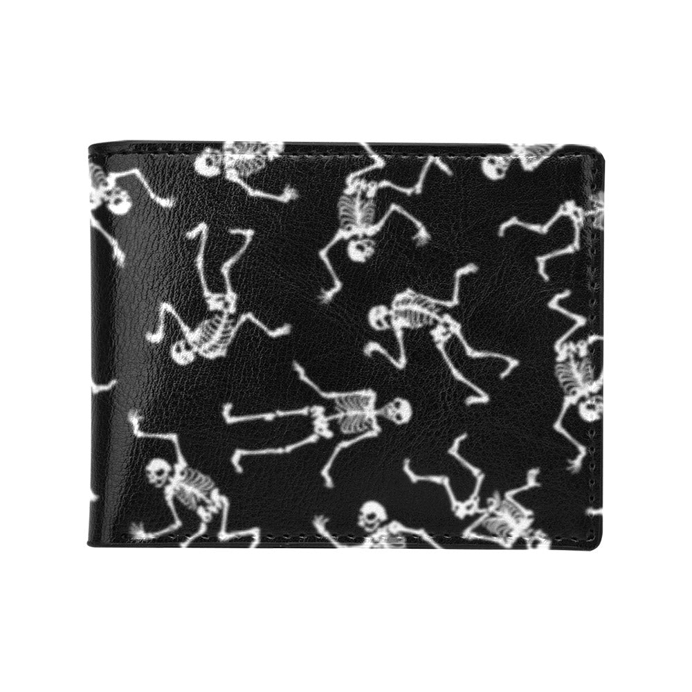 Skeleton Print Design LKS305 Men's ID Card Wallet
