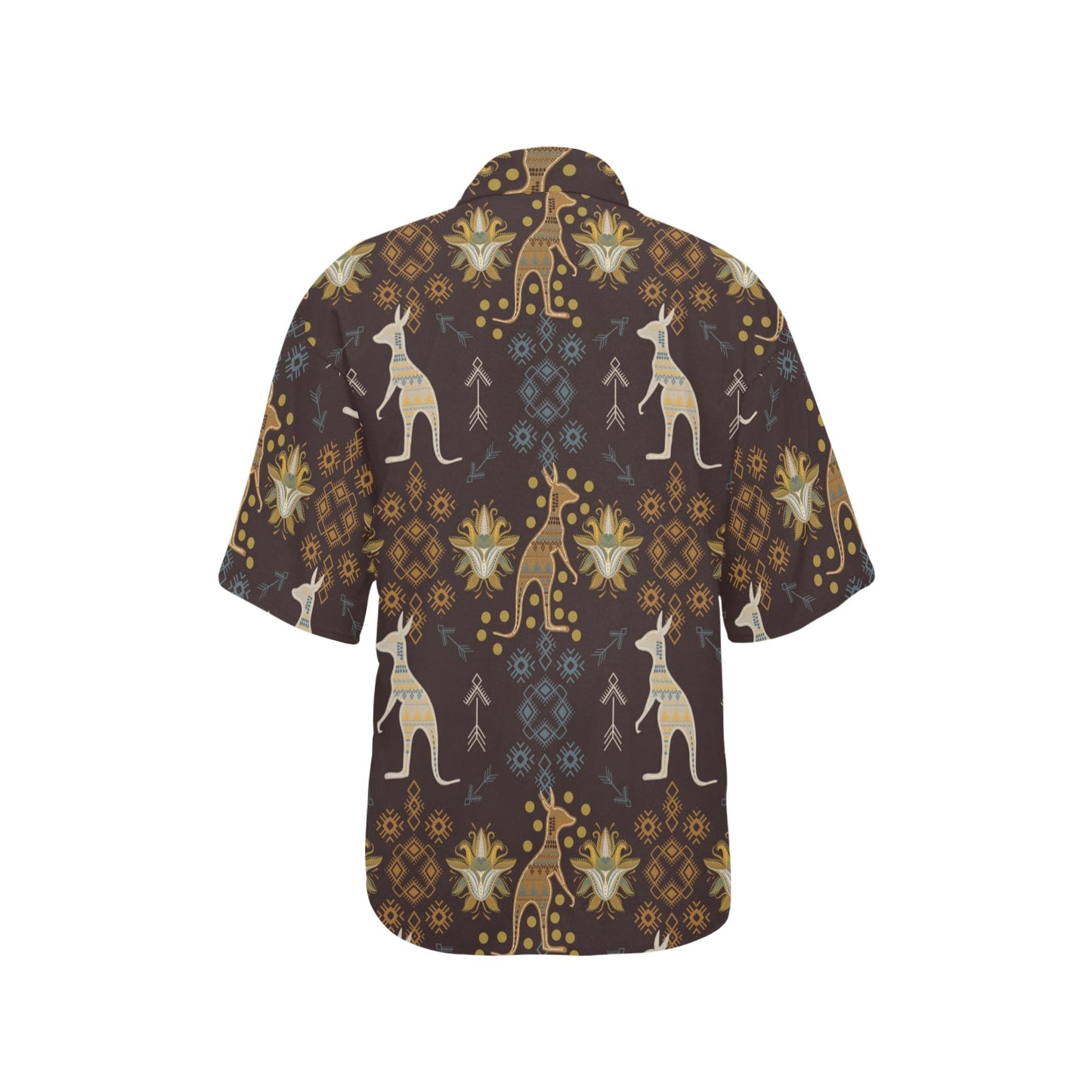 Kangaroos Pattern Print Design 03 Women's Hawaiian Shirt