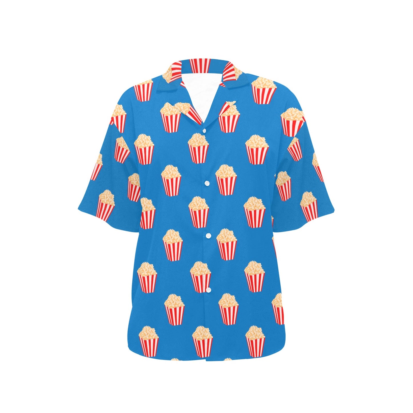 Popcorn Pattern Print Design A04 Women's Hawaiian Shirt
