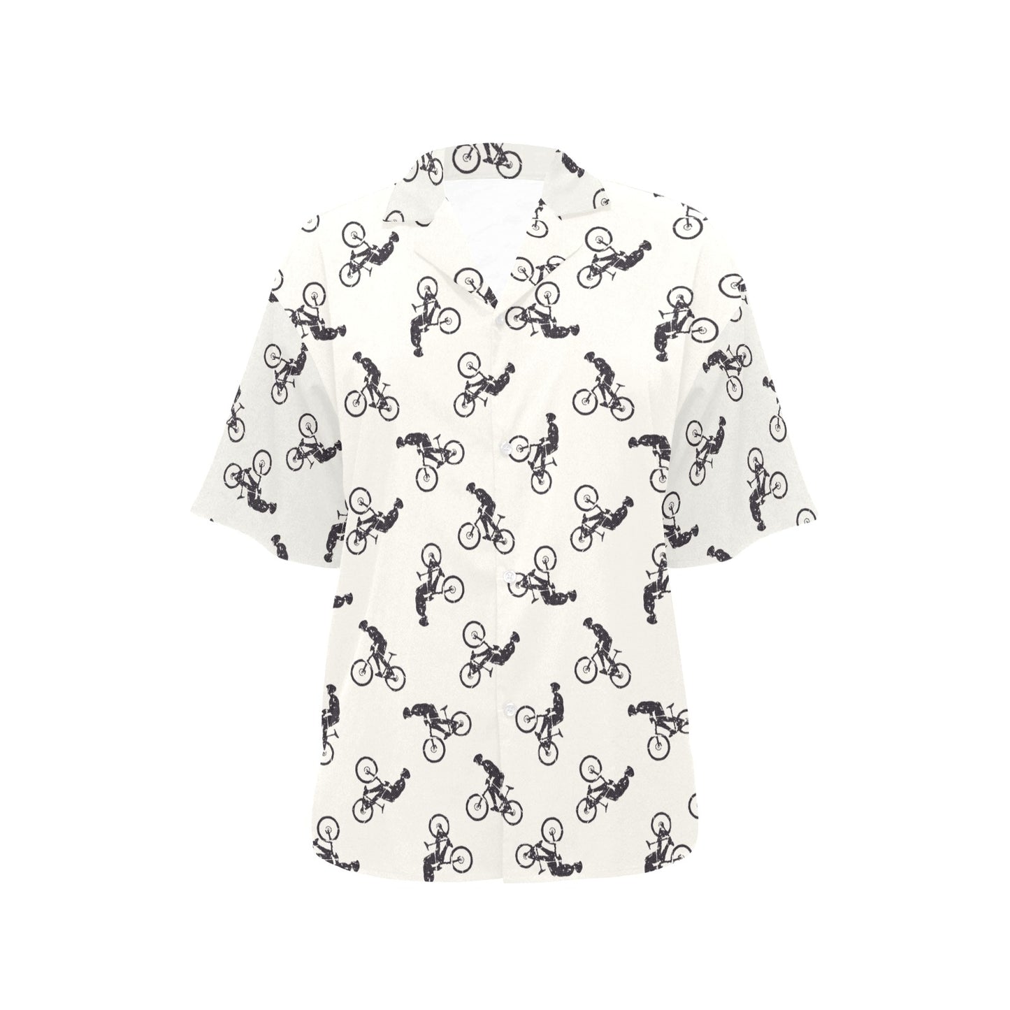Mountain bike Pattern Print Design 01 Women's Hawaiian Shirt
