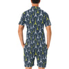 Eiffel Tower Star Print Men's Romper