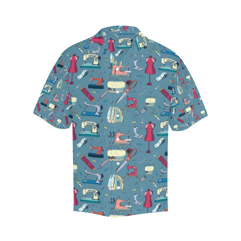 Sewing Equipment Print Design LKS301 Men's Hawaiian Shirt