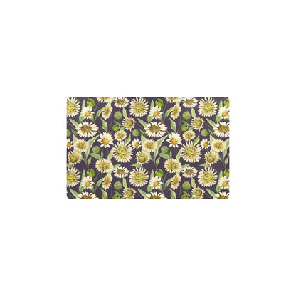 Daisy Vintage Print Pattern Kitchen Mat
