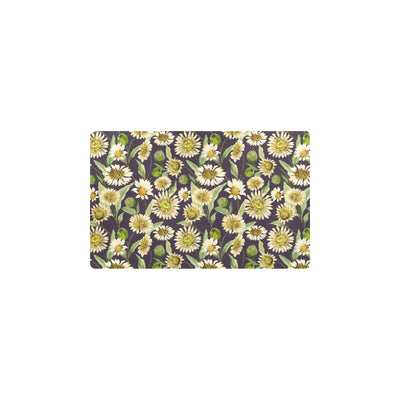 Daisy Vintage Print Pattern Kitchen Mat