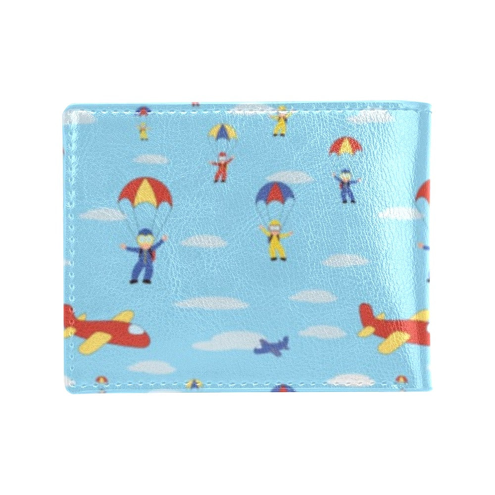 Skydiver Print Design LKS304 Men's ID Card Wallet
