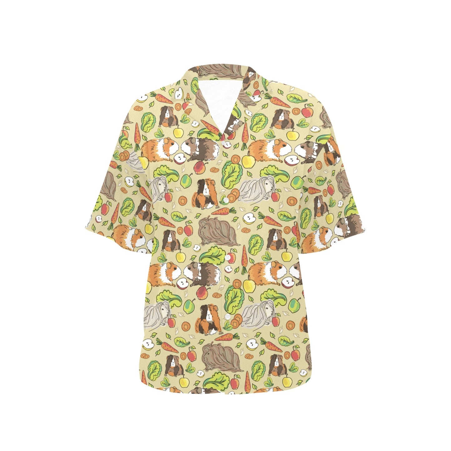 Guinea Pig Pattern Print Design 02 Women's Hawaiian Shirt