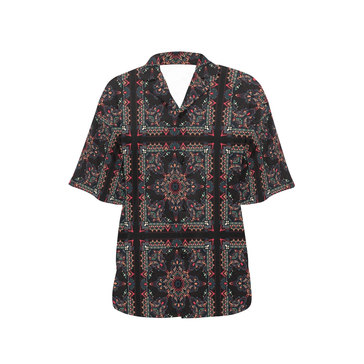 Bandana Print Design LKS307 Women's Hawaiian Shirt