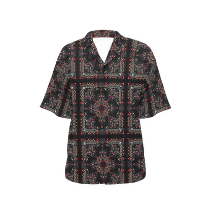 Bandana Print Design LKS307 Women's Hawaiian Shirt