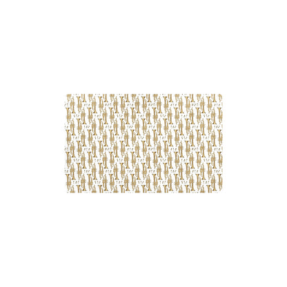 Trumpet with Music Note Print Kitchen Mat