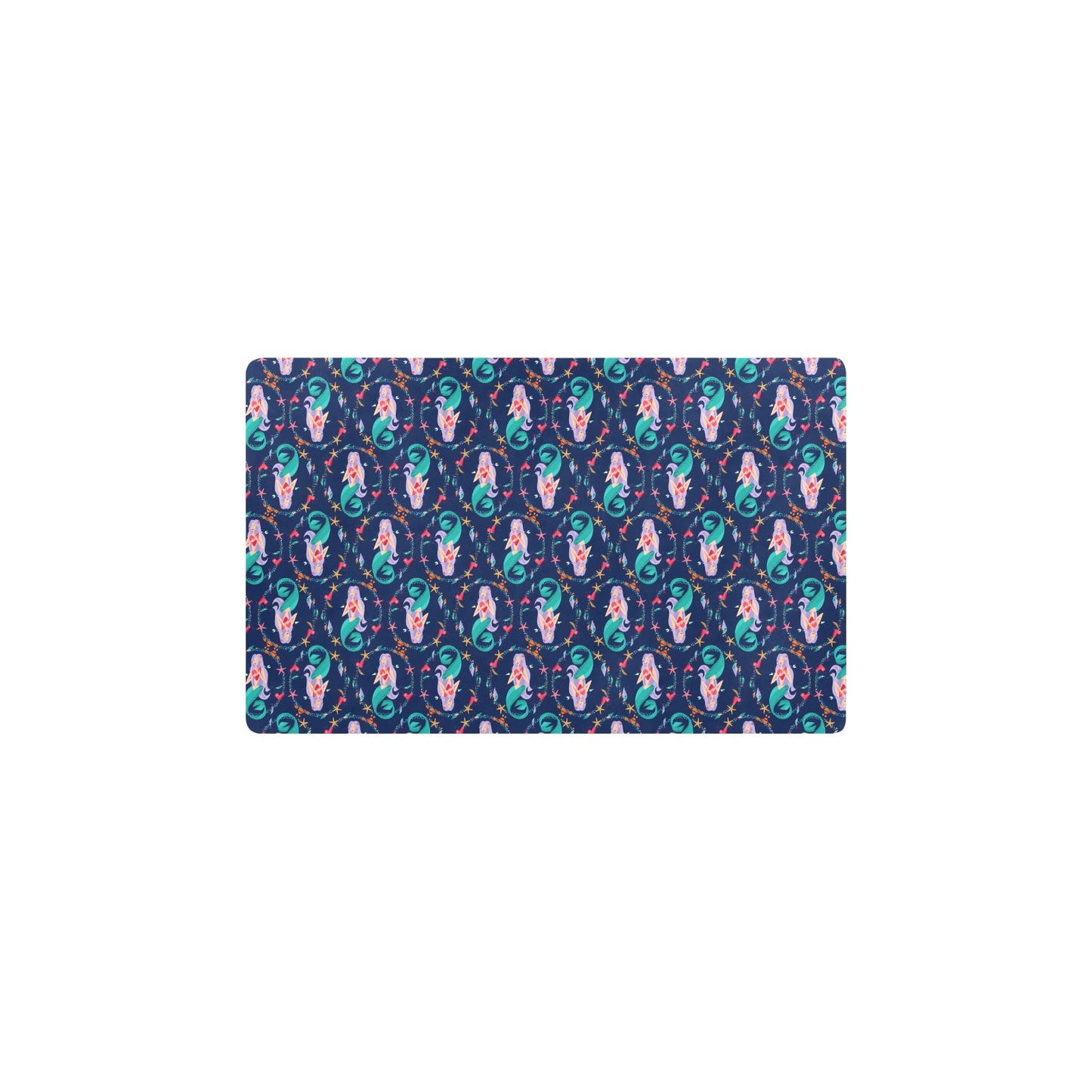 Mermaid Girl Cute Design Print Kitchen Mat