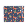 Fox Strawberry Print Pattern Men's ID Card Wallet