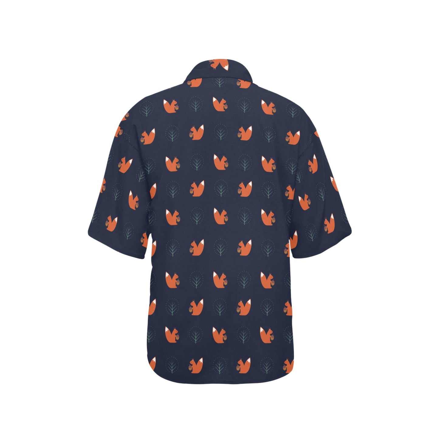 Squirrel Print Design LKS303 Women's Hawaiian Shirt