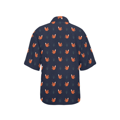Squirrel Print Design LKS303 Women's Hawaiian Shirt