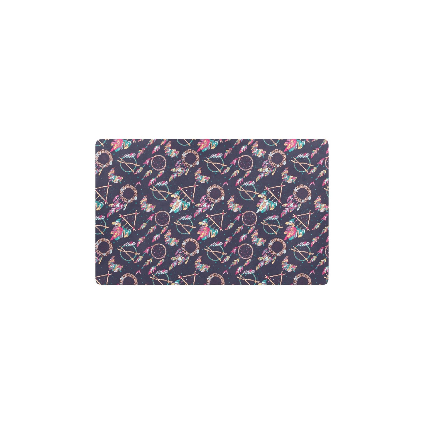 Boho Dream Catcher Colorful Kitchen Mat