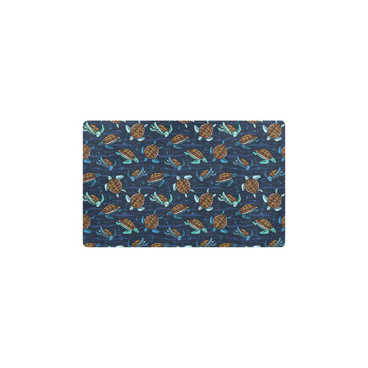 Sea Turtle Print Design LKS3011 Kitchen Mat