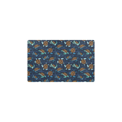 Sea Turtle Print Design LKS3011 Kitchen Mat