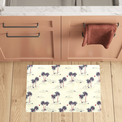 Palm Tree Pattern Print Design PT08 Kitchen Mat