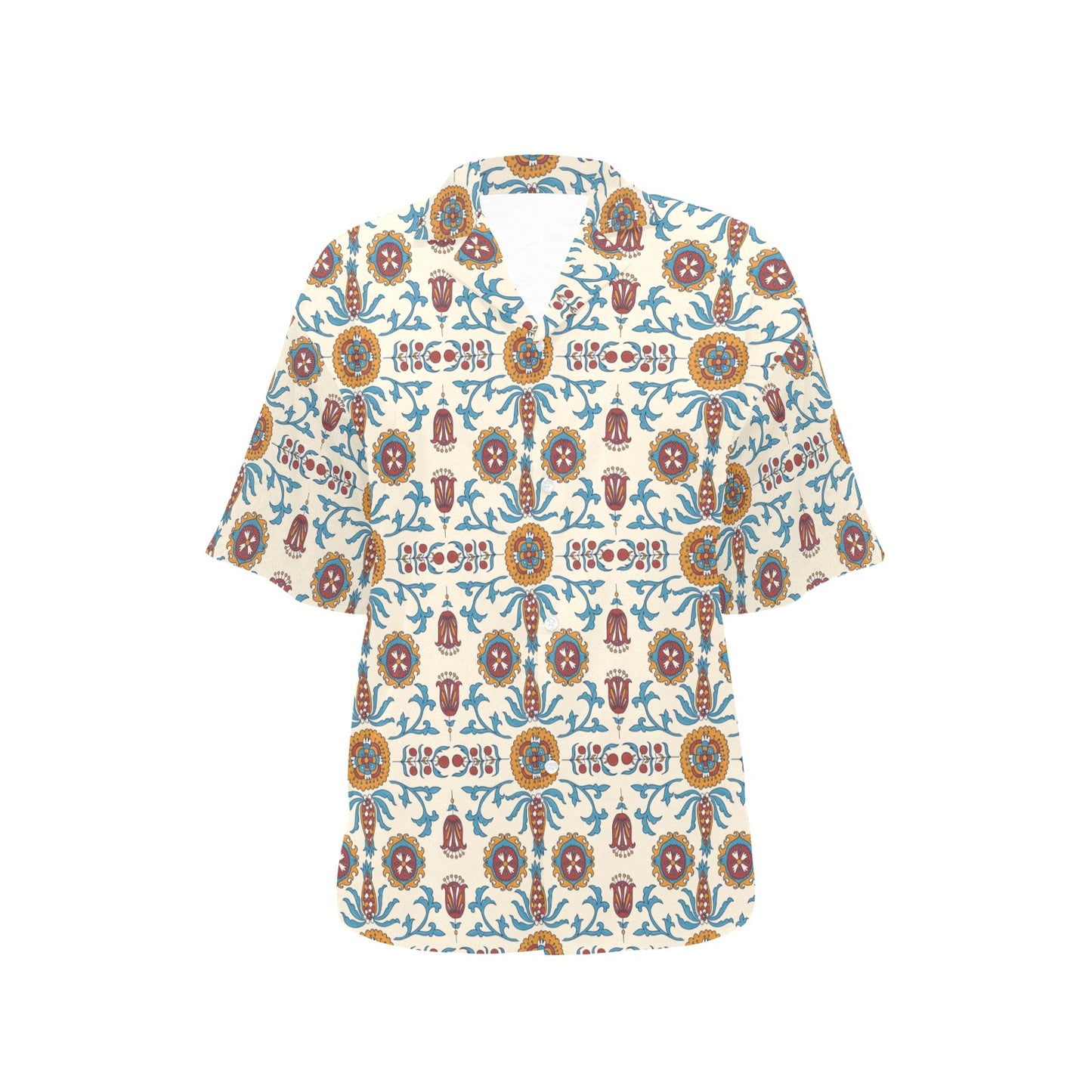 Suzani Print Design LKS301 Women's Hawaiian Shirt