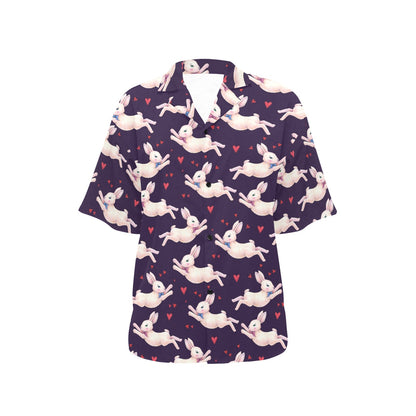 Rabbit Pattern Print Design RB016 Women's Hawaiian Shirt