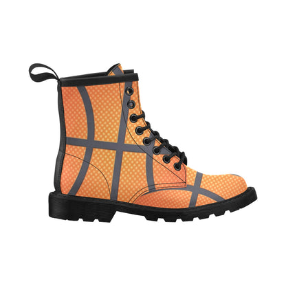 Basketball Texture Print Pattern Women's Boots