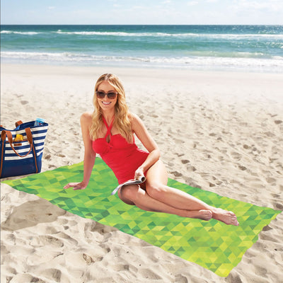 Geometric Print Design LKS402 Beach Towel 32" x 71"