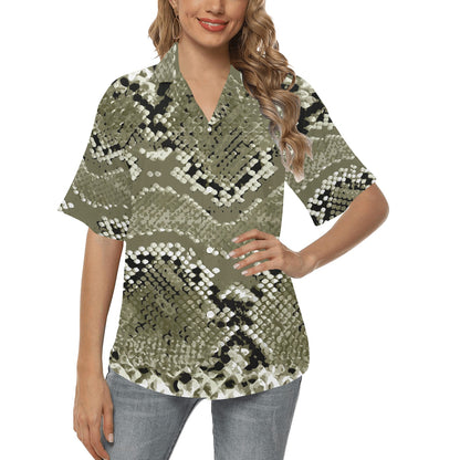 Python Pattern Print Design A04 Women's Hawaiian Shirt