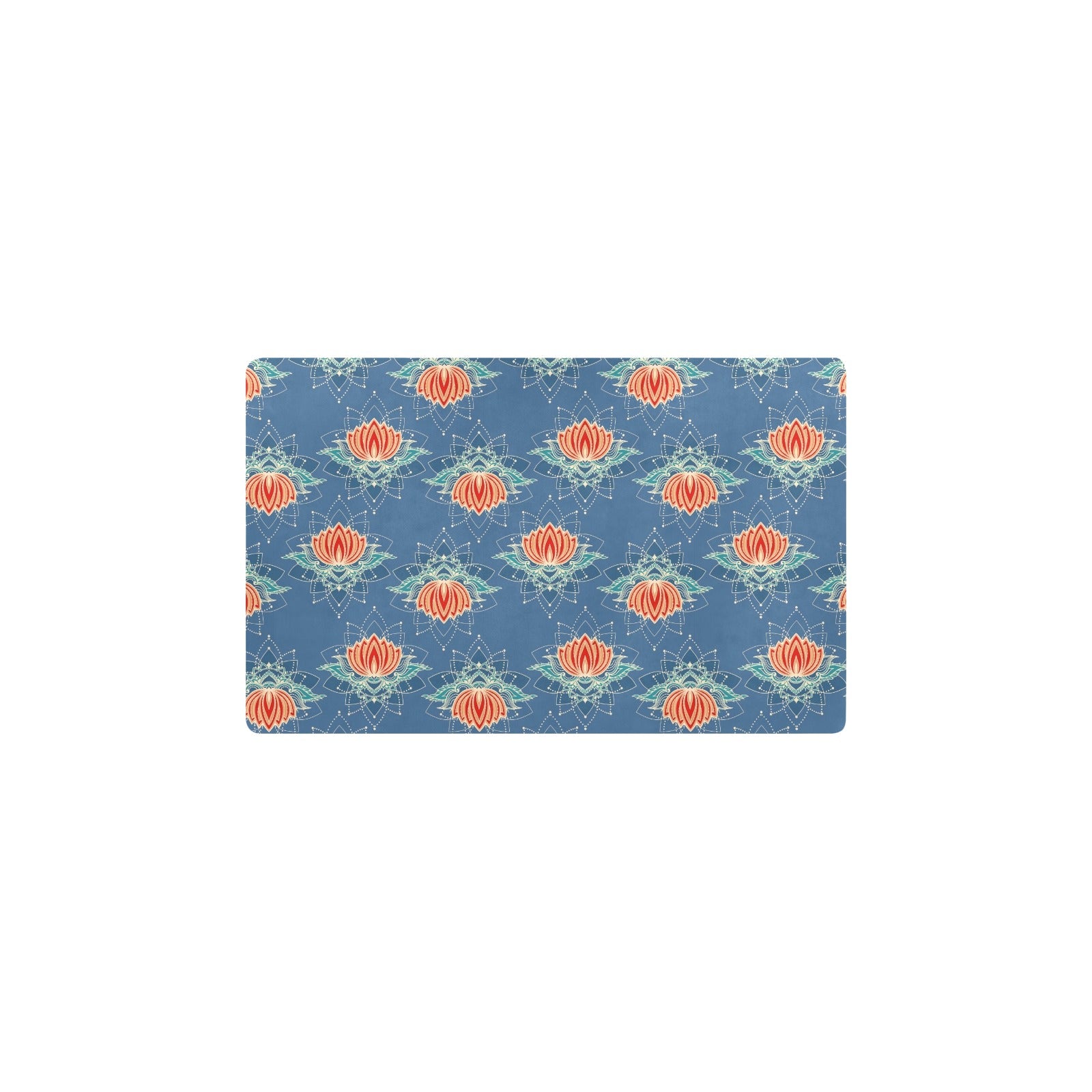 lotus Boho Pattern Print Design LO07 Kitchen Mat