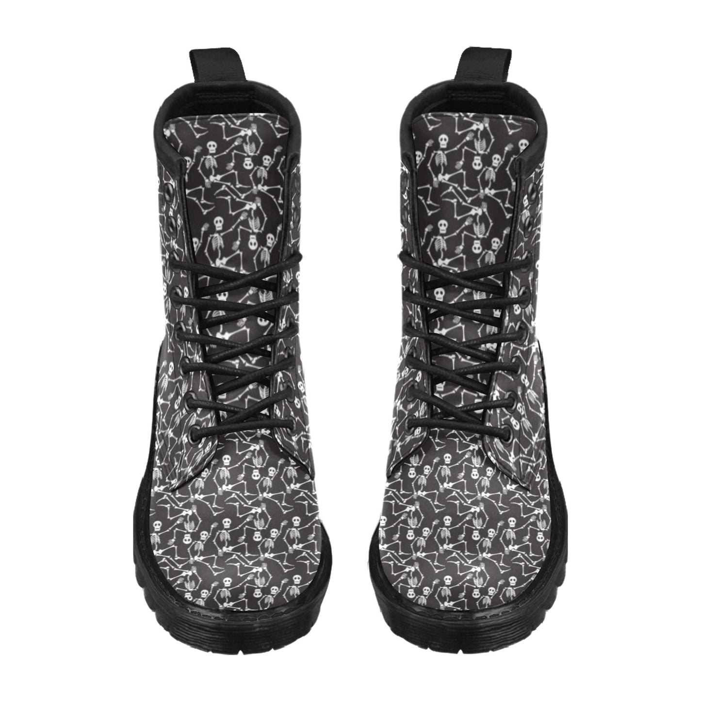 Skeleton Themed Print Women's Boots
