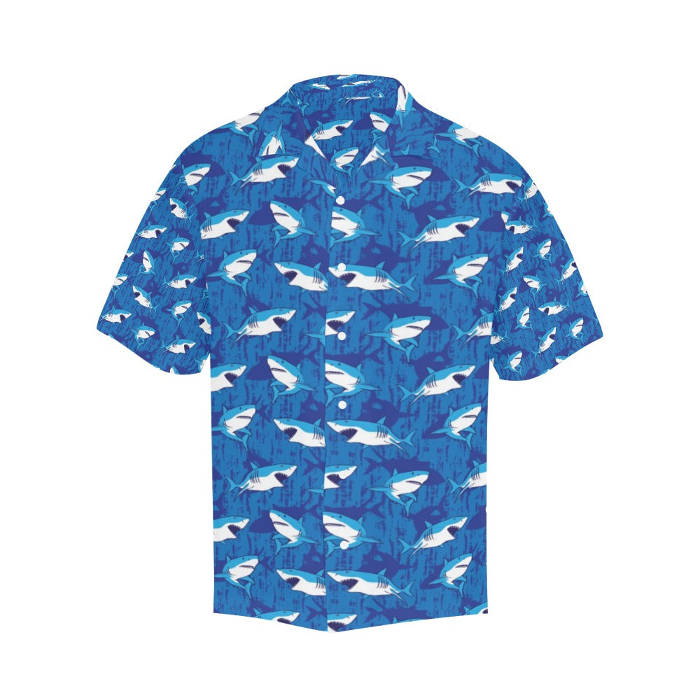 Shark Print Design LKS308 Men's Hawaiian Shirt