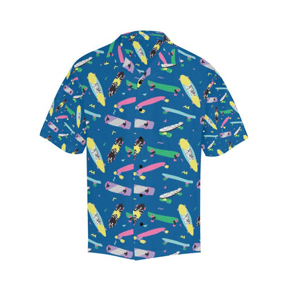 Skateboard Print Design LKS302 Men's Hawaiian Shirt