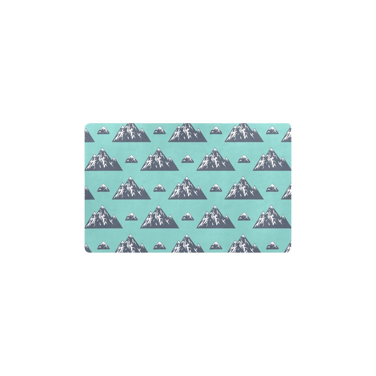 Mountain Pattern Print Design 01 Kitchen Mat