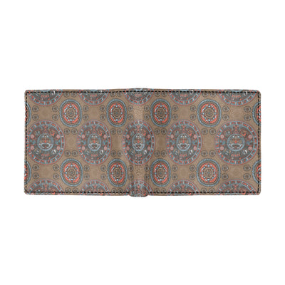 Calendar Aztec Pattern Print Design 03 Men's ID Card Wallet