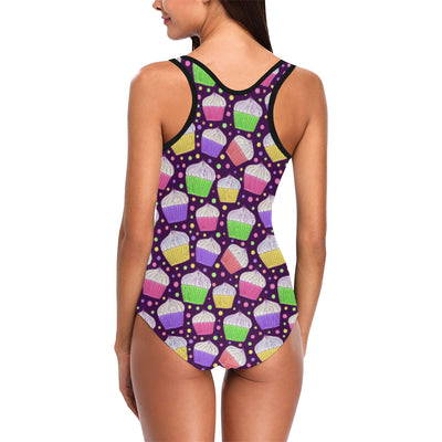 Cupcake Pattern Print Design CP07 Women Swimsuit