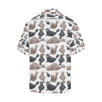 Sea Lion Pattern Print Design 02 Men's Hawaiian Shirt