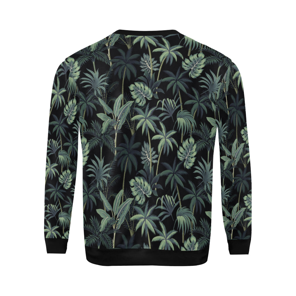 Rainforest Pattern Print Design RF02 Men Long Sleeve Sweatshirt