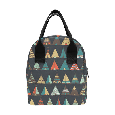 Tribal native american tent Aztec Insulated Lunch Bag