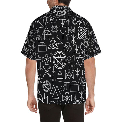 Pentagram Pattern Print Design A02 Men's Hawaiian Shirt